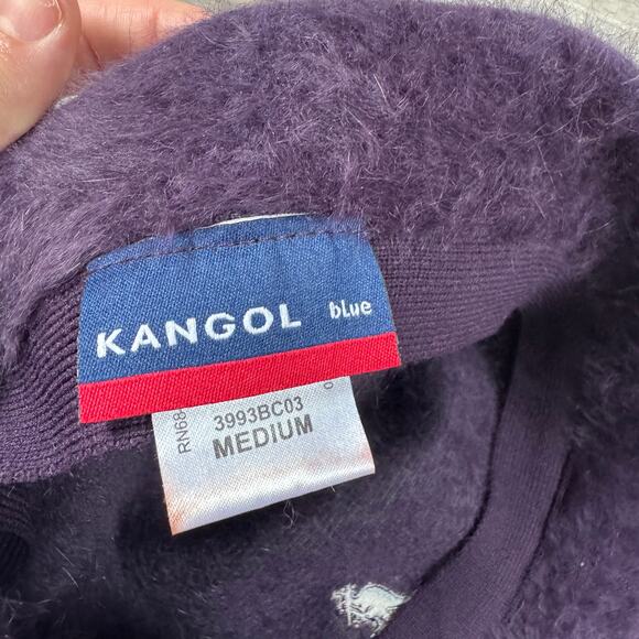 Kangol Purple Fuzzy Angora Bucket Hat Y2K Indie Sleaze Streetwear